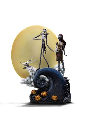 Pesadilla antes de Navidad Estatua 1/10 Deluxe Art Scale Jack and Sally 39 cm