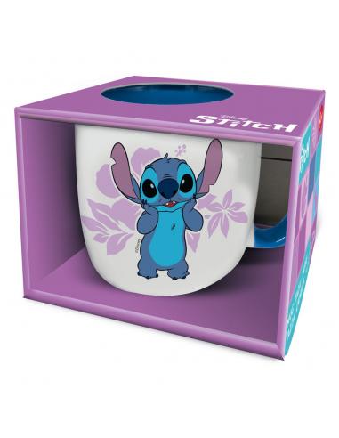 Lilo & Stitch Taza Stitch pink Flowers 385 ml