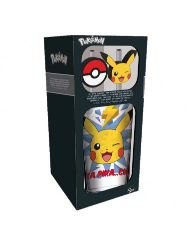Pokémon Vaso Tumbler con pajitas Pikachu