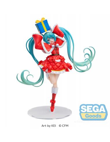 Hatsune Miku Series Estatua Luminasta PVC Hatsune Miku Christmas 2024 19 cm