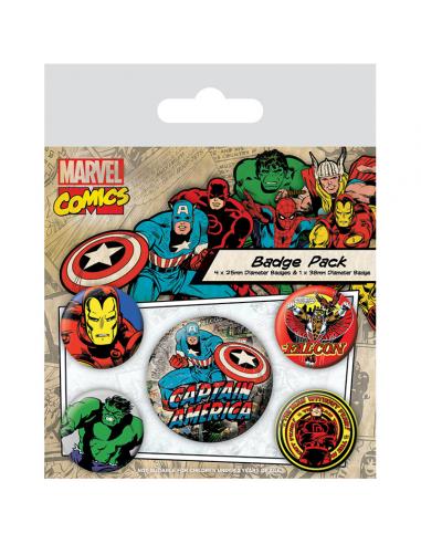 CAPITÁN AMÉRICA - PACK DE CHAPAS