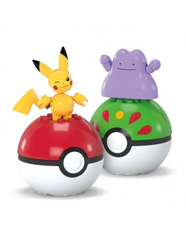 Pokémon Kit de Construcción MEGA Poké Ball Collection: Pikachu & Ditto