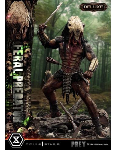 Prey (Movie) Estatua Museum Masterline Series 1/3 Feral Predator Deluxe Version 89 cm
