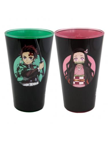 Demon Slayer Pack de 2 Vasos Tanjiro & Nezuko 473 ml