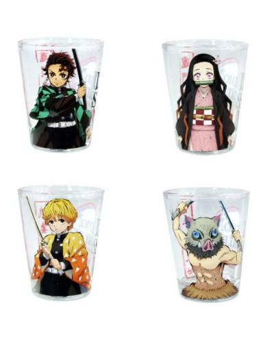 Demon Slayer Pack de 4 Vasos de Chupitos Grupo 59 ml