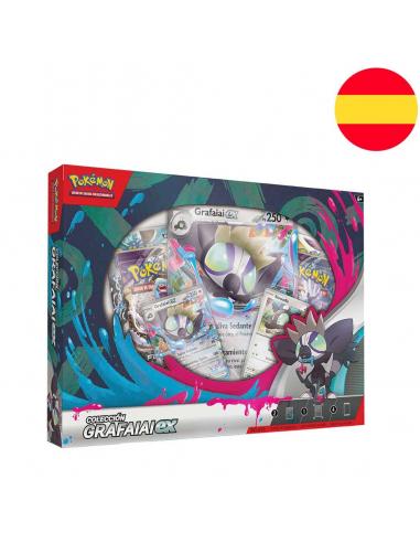 Blister juego cartas coleccionables Grafaiai April ex box Pokemon español