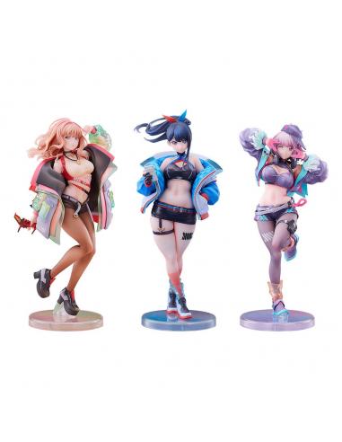 Gridman Universe Pack de 3 Estatuas PVC 1/7 Rikka Takarada, Akane Shinjo, Yume Minami: Dreamy Divas Ver.