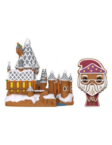 Harry Potter POP! Town Vinyl Figura Dumbledore & Hogwarts 9 cm