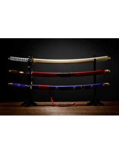 One Piece Set de 3 Réplicas Proplica 1/1 Espadas Roronoa Zorro Three Sword Style 95 cm