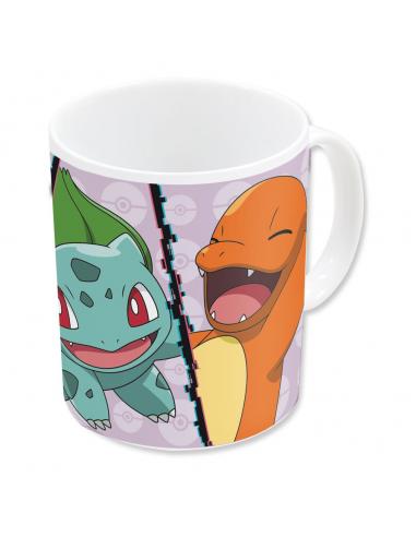 Pokemon Taza Charmander, Bulbasaur, Squirtle, Pikachu 320 ml