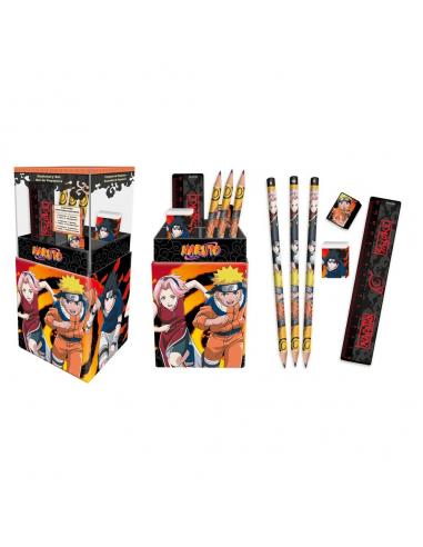 Portalapices con papeleria Naruto Shippuden