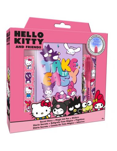 Diario + boligrafo magico Hello Kitty and Friends
