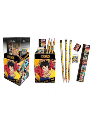 Portalapices con papeleria One Piece