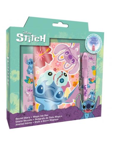 Diario + Boligrafo magico Stitch Disney