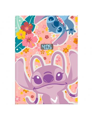 Cuaderno con reloj led Stich Disney