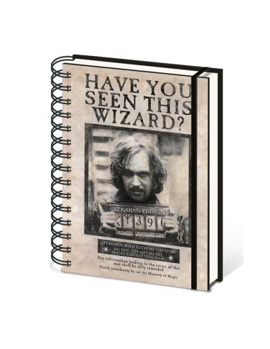 HARRY POTTER - CUADERNO A5 ESPIRAL SIRIUS BLACK