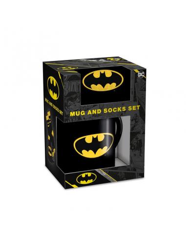 Set Taza y Calcetines Logo Batman DC Comics