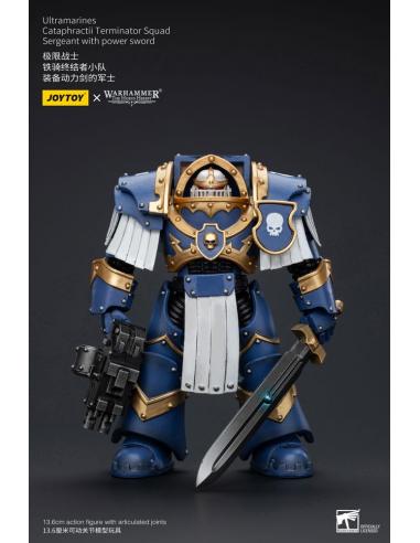Warhammer The Horus Heresy Figura 1/18 Ultramarines Cataphractii Terminator Squad Sergeant with Power Sword 14 cm