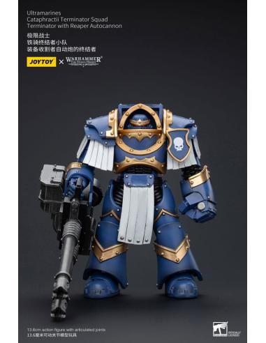 Warhammer The Horus Heresy Figura 1/18 Uitramarines Cataphractii Terminator Squad Terminator with Reaper Autocannon 14 cm