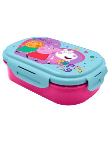 Sandwichera + cubierto Peppa Pig