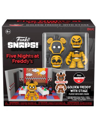 Figura playset Snaps! Five Nights at Freddys Golden Freddy with Stage