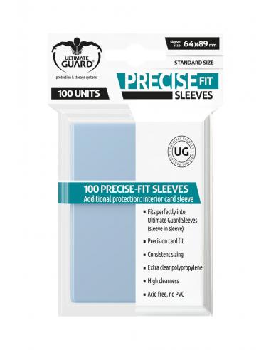 Ultimate Guard Precise-Fit Sleeves Fundas de Cartas Tamaño Estándar Transparente (100)