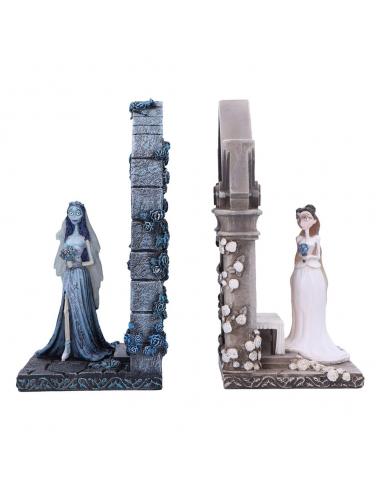 El cadáver de la novia Soportalibros Emily and Victoria 19 cm