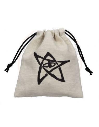 QW BOLSA DADOS SIMBOLO ARCANO BEIGE