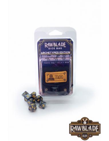 RAWBLADE DADOS + BOLSA DE CUERO DUNGEON MASTER (7)
