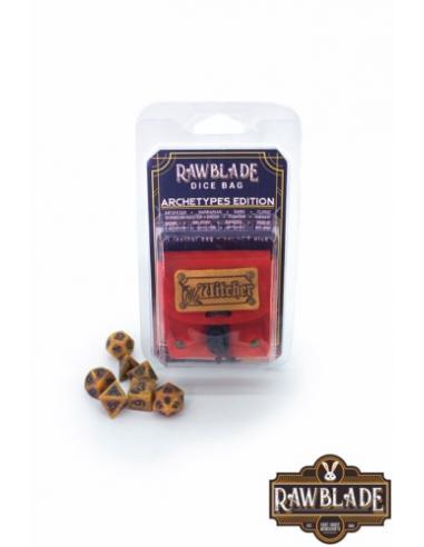 RAWBLADE DADOS + BOLSA DE CUERO WITCHER (7)