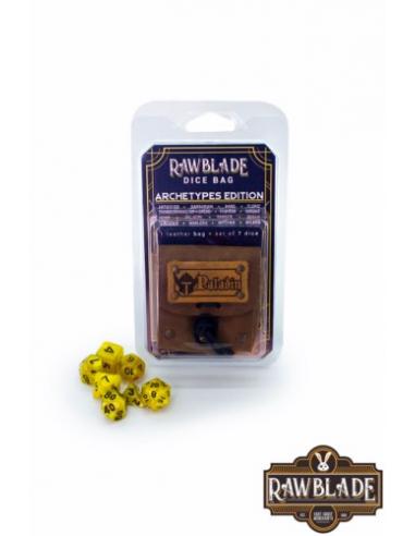 RAWBLADE DADOS + BOLSA DE CUERO PALADIN (7)