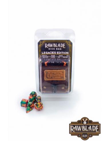 RAWBLADE DADOS + BOLSA DE CUERO HALFLING (7)