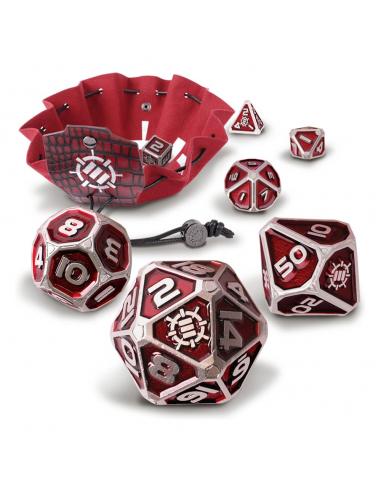Enhance Tabletop Series Metal RPG Juego de cubos Red (7)
