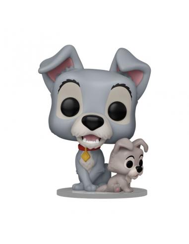 La dama y el vagabundo Funko POP! Disney Vinyl Tramp w/puppy 9 cm