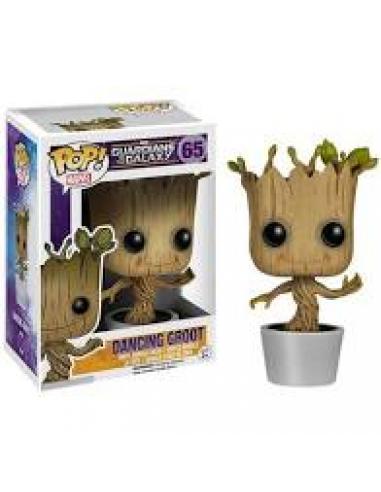 Funko pop bobble marvel los guardianes de la galaxia groot bailando