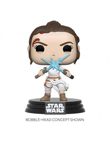Star Wars Episode IX POP! Movies Vinyl Figura Rey w/2 Light Sabers 9 cm
