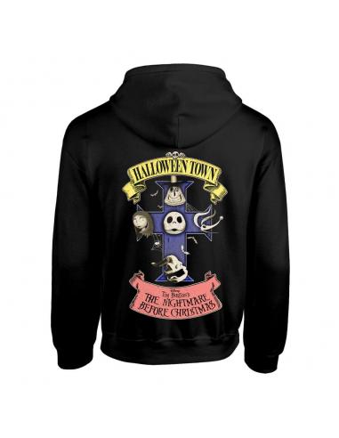 Pesadilla antes de Navidad Sudadera capucha Halloween Town talla XL