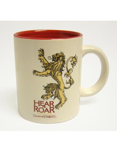 LANNISTER TAZA BLANCA ROJA CERAMICA GAME OF THRONES