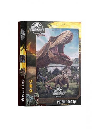 PUZLE 1000 POSTER COMPO REX JURASSIC WORLD