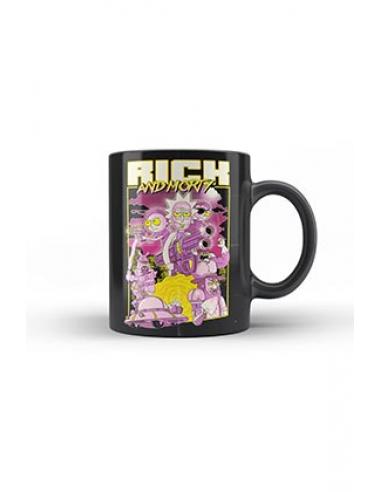 TAZA CERAMICA POSTER RETRO RICK Y MORTY