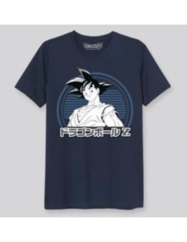 SON GOKU ADULTO TALLA S CAMISETA AZUL CHICO DRAGON BALL