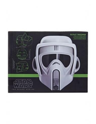 SCOUT TROOPER CASCO ELECTRONICO PREMIUM REPLICA 1:1 STAR WARS: RETURN OF THE JEDI THE BLAC