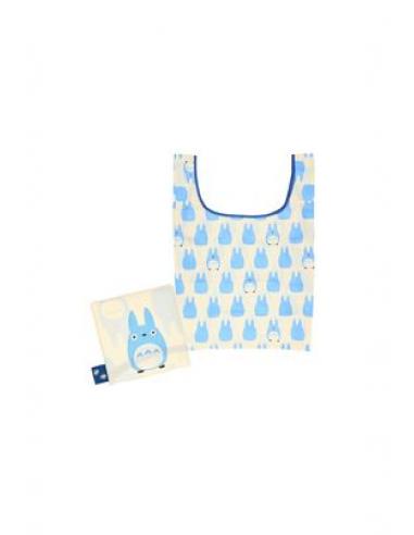 TOTORO AZUL SILUETA BOLSA PLEGABLE ECOLOGICA 40X20 CM MI VECINO TOTORO