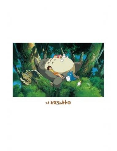 SIESTA CON TOTORO PUZLE VIDRIERA 500 PIEZAS MI VECINO TOTORO