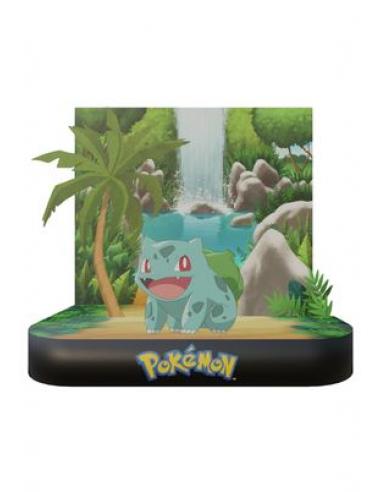 BULBASUR DIORAMA CON LUZ 15 CM POKEMON