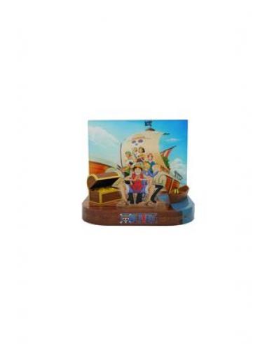 TRIPULACION SOMBRERO DE PAJA DIORAMA CON LUZ 20 CM ONE PIECE