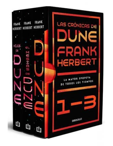 ESTUCHE LAS CRONICAS DE DUNE (DUNE, EL MESIAS DE DUNE E HIJOS DE DUNE) (BOLSILLO)
