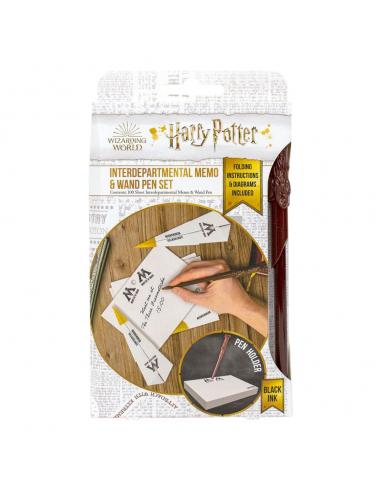 Harry Potter Bloc de notas con lápiz varita mágica Hogwarts