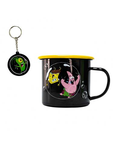 Bob Esponja taza y llavero