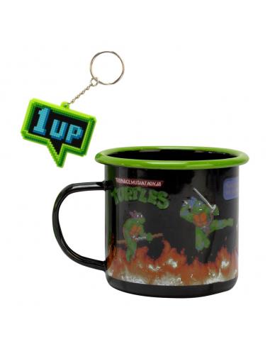 Tortugas Ninja Enamel taza y llavero